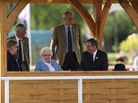Dressed down Queen enjoys horse show at Windsor week…