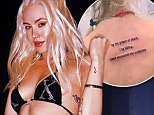 Imogen Anthony defends the 'incorrect' spelling of her back tattoo