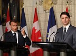 Trudeau and Macron send warning they intend to get tough with US president at G7 summit 