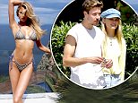 Romee Strijd shows off her slender physique in barely-there bikini on break with her beau in Ibiza