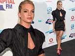 Louisa Johnson looks stunning in a plunging black dress at the Capital Summertime Ball