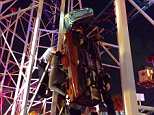 Daytona Beach Boardwalk rollercoaster in Florida is derailed