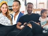 John Legend bonds with children in sweet snap posted by Chrissy Teigen for Father's Day