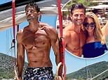 Tim Robards works out on his honeymoon with wife Anna Heinrich