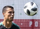 Cristiano Ronaldo and Co train ahead of Iran clash