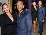 Chrissy Teigen reveals her incredible post-baby body as she steps out with husband John Legend
