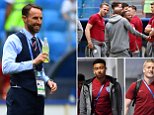 World Cup England players stride onto pitch ahead of Sweden clash