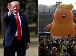 'Trump Baby' balloon flies above London as hundreds protest