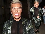 Human Ken Doll Rodrigo Alves shows weight loss in floral suit
