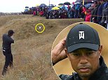 Tiger Woods almost hits spectators with wild shot as at The Open