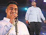 Former Voice Australia star Hoseah Partsch beams as he performs at UK music festival