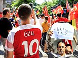 German fans come out in support for Mesut Ozil