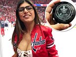 Porn star Mia Khalifa needs surgery on her breast after being hit by a hockey puck and it 'deflated'