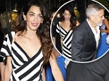 Amal Clooney joins husband George for romantic date night in Lake Como
