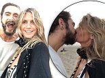 Heidi Klum locks lips with hunky boyfriend Tom Kaulitz on the beach in Los Angeles