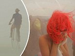 Whiteouts and 60mph winds caused the entrance to Burning Man to close for several hours