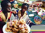 Madonna's twin daughters celebrate sixth birthday with unicorn themed birthday party and donut cake