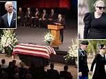 John McCain's remains leave Arizona Capitol for memorial service featuring a tribute from Joe Biden