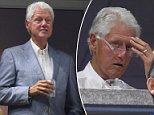 Bill Clinton watches in shock as Roger Federer is defeated in US Open