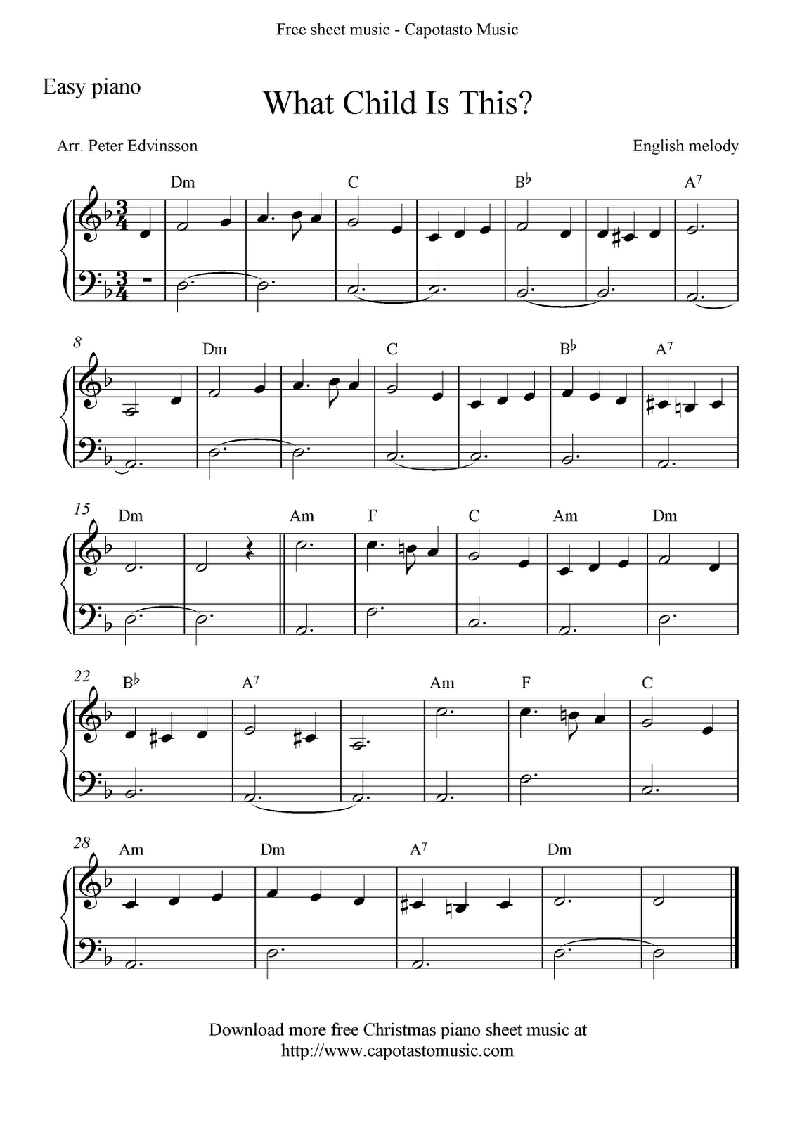 Free Christmas Sheet Music For Piano