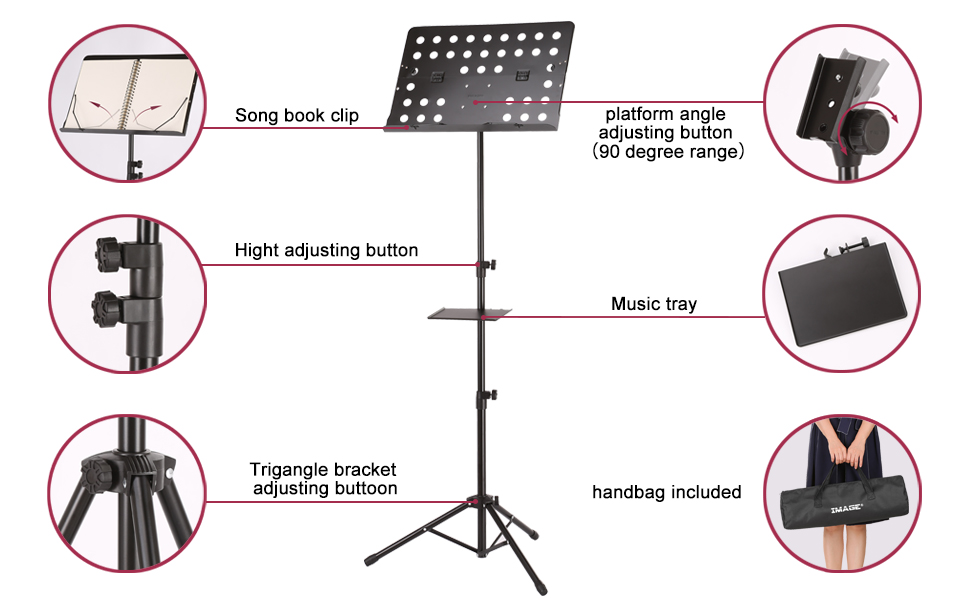 The Basic Parts of a Sheet Music Stand