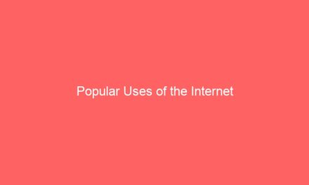 Popular Uses of the Internet